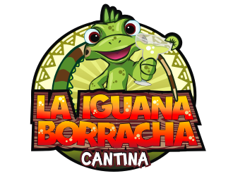La Iguana Borracha Cantina logo design by coco