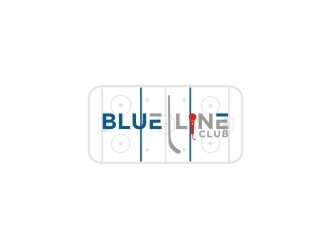 blue line club logo design by bricton