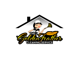 The Golden Feather Cleaning Service  logo design by torresace