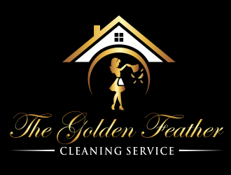 The Golden Feather Cleaning Service  logo design by jm77788