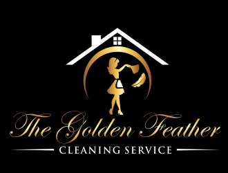 The Golden Feather Cleaning Service  logo design by jm77788