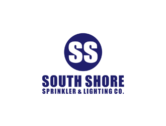 South Shore Sprinkler & Lighting Co. logo design by johana