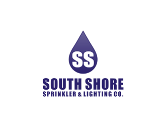 South Shore Sprinkler & Lighting Co. logo design by johana