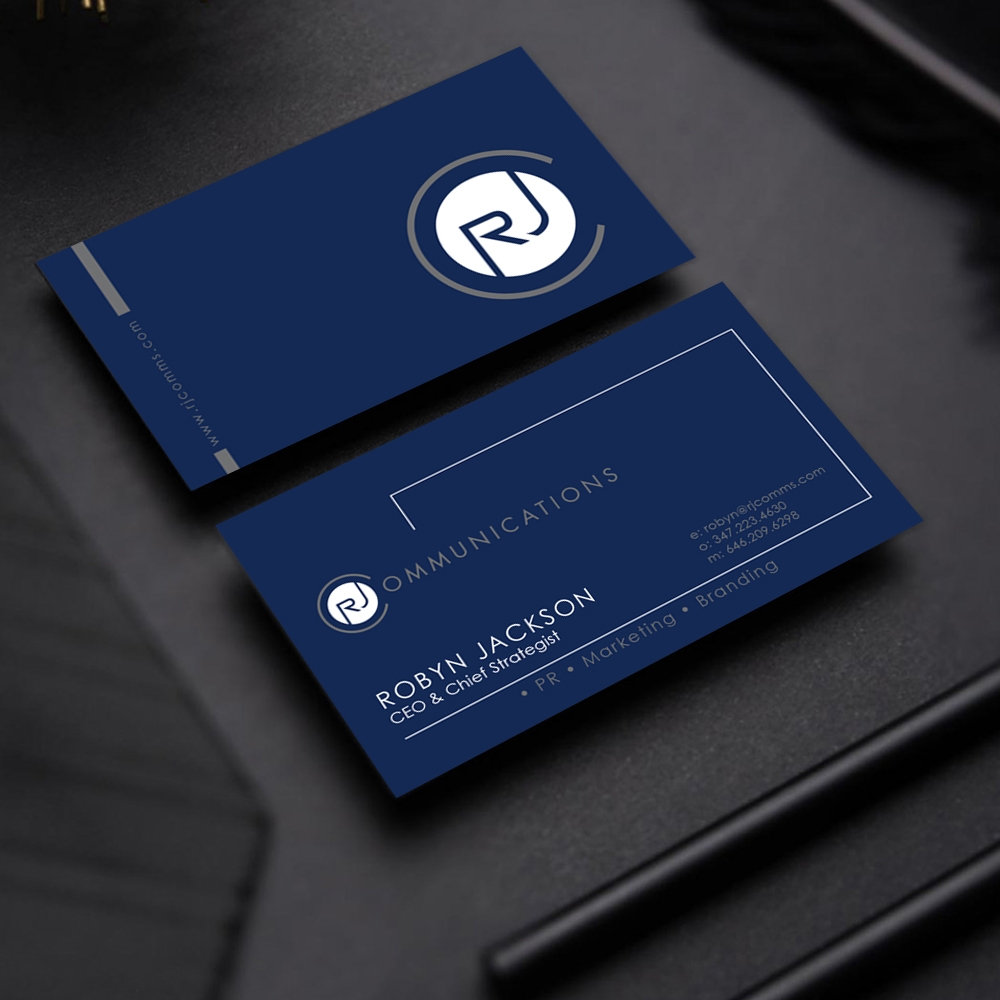 RJ Communications logo design by DreamLogoDesign