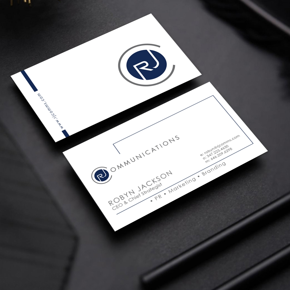 RJ Communications logo design by DreamLogoDesign
