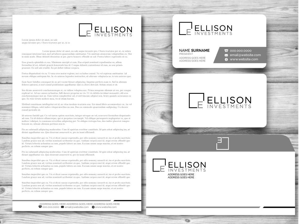 Ellison Investments logo design by jaize
