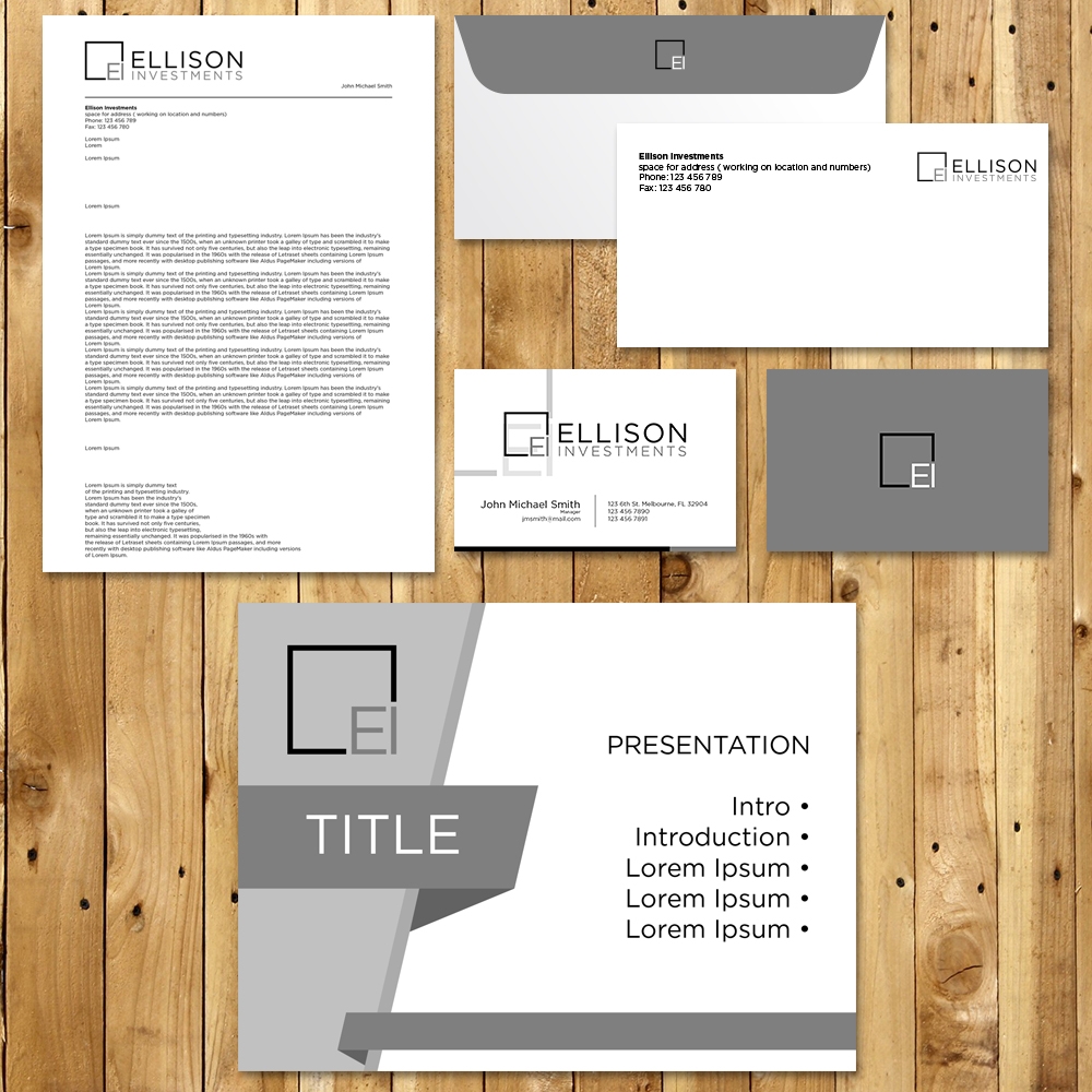Ellison Investments logo design by torresace