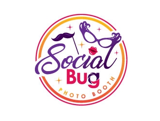 Social Bug Photo Booth logo design by REDCROW