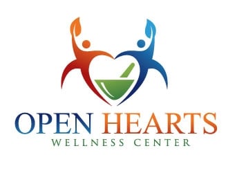 Open Hearts Wellness Center logo design by REDCROW