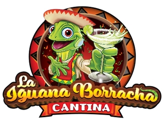 La Iguana Borracha Cantina logo design by ZedArts