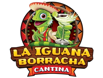 La Iguana Borracha Cantina logo design by ZedArts