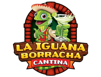 La Iguana Borracha Cantina logo design by ZedArts