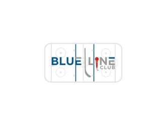 blue line club logo design by bricton