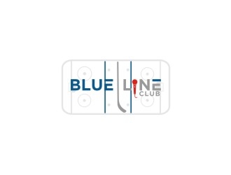blue line club logo design by bricton