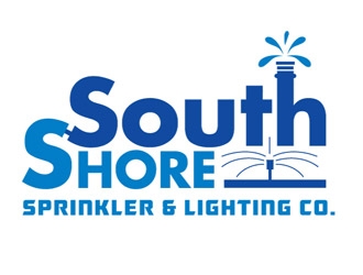 South Shore Sprinkler & Lighting Co. logo design by shere