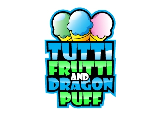 Tutti Frutti and Dragon Breath or Puff logo design by uttam