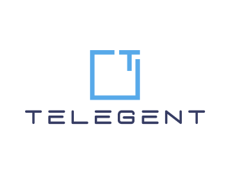  Telegent  logo design by MariusCC