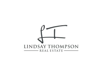 Lindsay Thompson Real Estate logo design by bricton