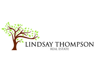Lindsay Thompson Real Estate logo design by jetzu