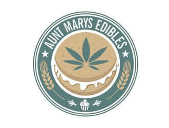 Aunt Marys Edibles logo design by LucidSketch