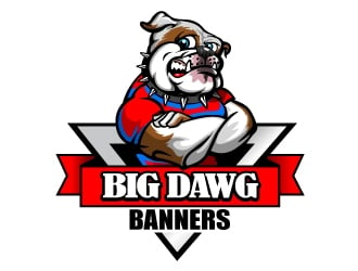 Big Dawg banners logo design by aRBy