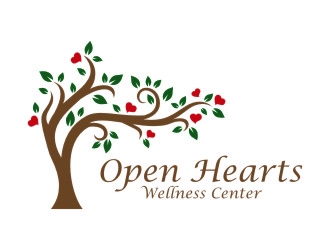 Open Hearts Wellness Center logo design by jetzu