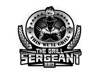The Grill Sergeant BBQ logo design by DreamLogoDesign