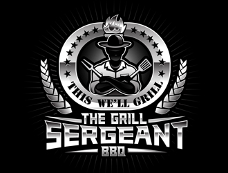 The Grill Sergeant BBQ logo design by DreamLogoDesign