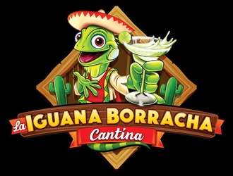 La Iguana Borracha Cantina logo design by ZedArts
