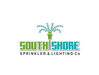 South Shore Sprinkler & Lighting Co. logo design by samuraiXcreations