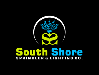 South Shore Sprinkler & Lighting Co. logo design by meliodas