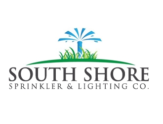 South Shore Sprinkler & Lighting Co. logo design by samueljho