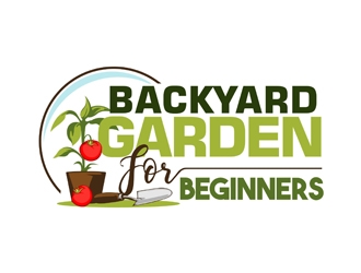 Backyard Garden For Beginners logo design by veron