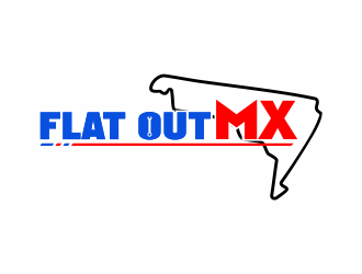 Flat Out MX logo design by stark