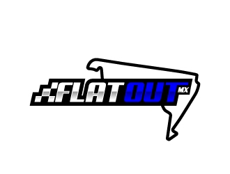 Flat Out MX logo design by jaize