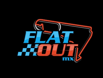 Flat Out MX logo design by MarkindDesign