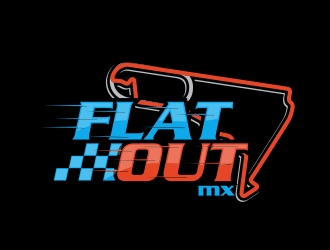 Flat Out MX logo design by MarkindDesign