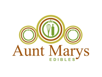 Aunt Marys Edibles logo design by Roma