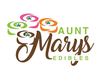 Aunt Marys Edibles logo design by Roma