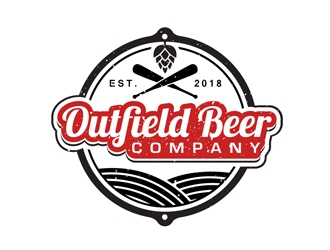 Outfield Beer Company logo design by DreamLogoDesign