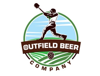 Outfield Beer Company logo design by logoguy