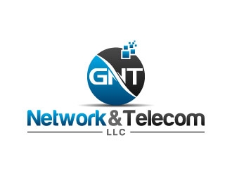 GNT Network & Telecom LLC logo design by pixalrahul