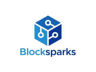 Blocksparks logo design by lexipej