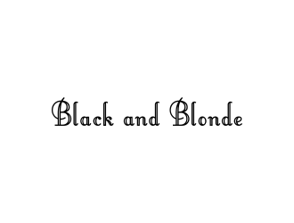 Black and Blonde logo design by dasam