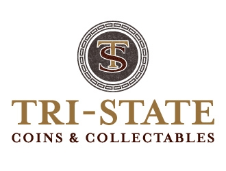 Tri-state coins and collectables logo design by bennington
