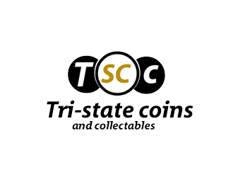 Tri-state coins and collectables logo design by bougalla005