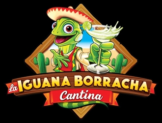 La Iguana Borracha Cantina logo design by ZedArts