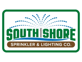 South Shore Sprinkler & Lighting Co. logo design by jaize