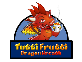 Tutti Frutti and Dragon Breath or Puff logo design by ollylovedesign