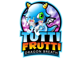 Tutti Frutti and Dragon Breath or Puff logo design by uttam